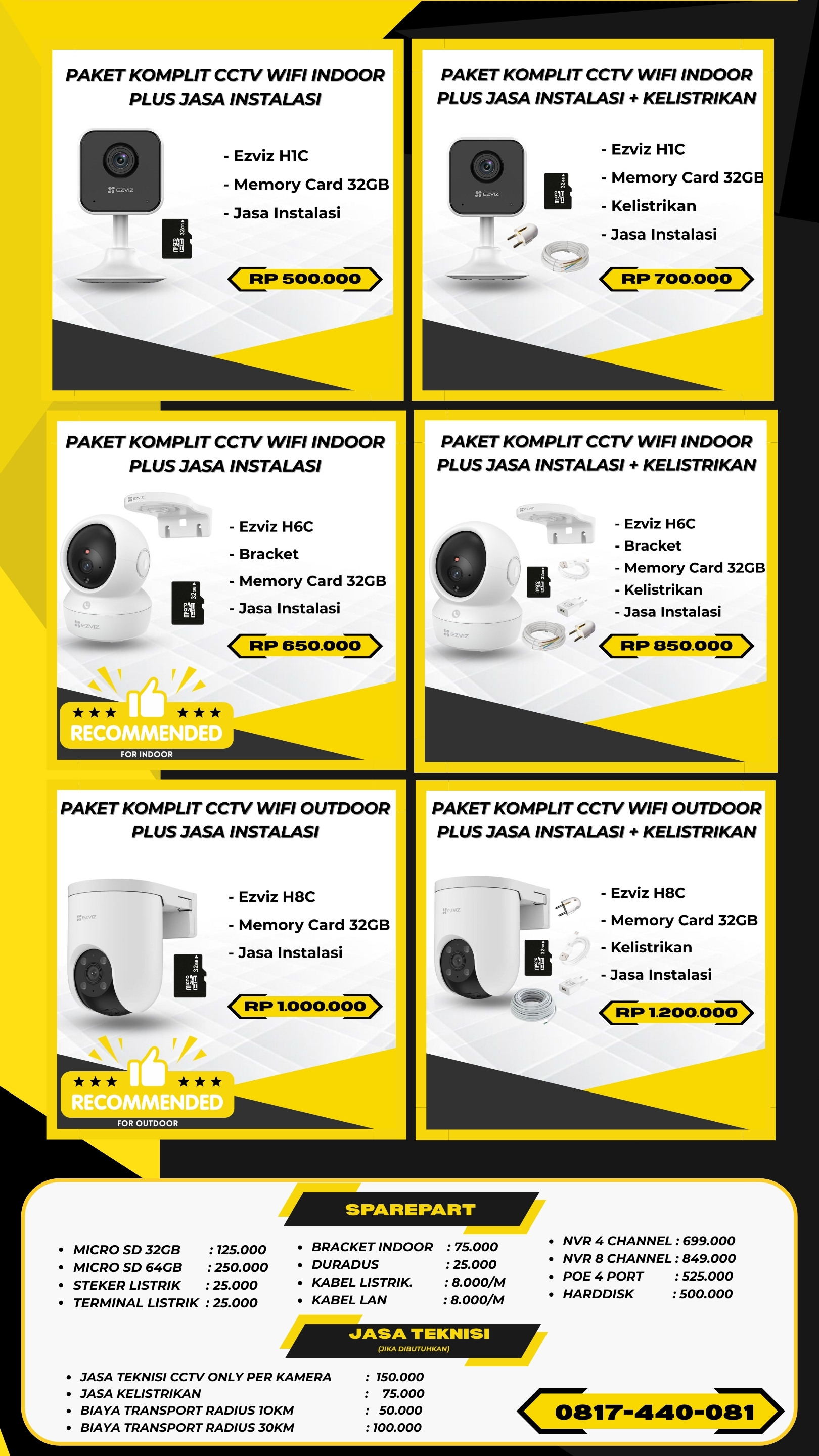 Brosur Harga 4 - Budi CCTV