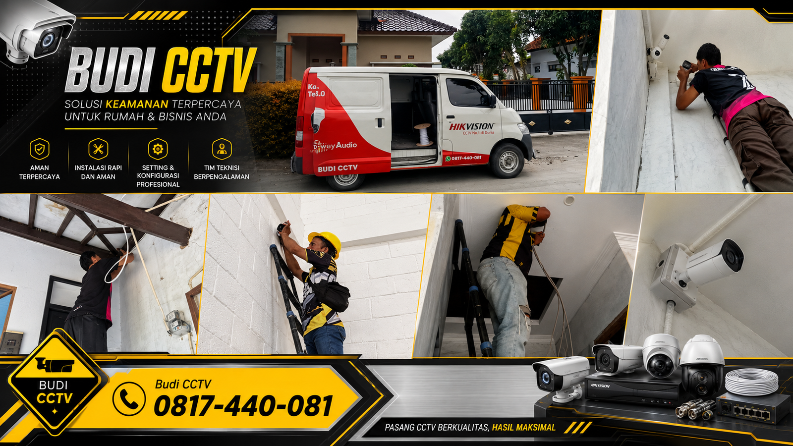 Instalasi CCTV Hikvision di Brebes, Bukti Adaptasi Teknologi Keamanan Semakin Dibutuhkan