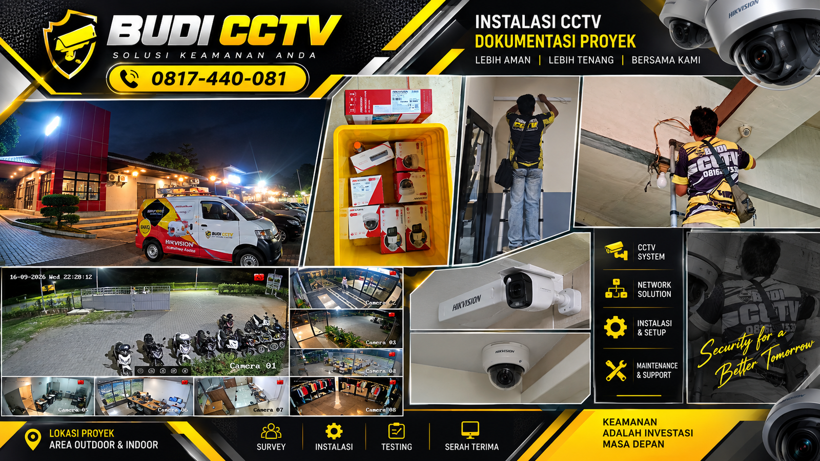 Instalasi CCTV Hikvision Kafe Brebes, Edukasi Pengguna untuk Optimalisasi Sistem