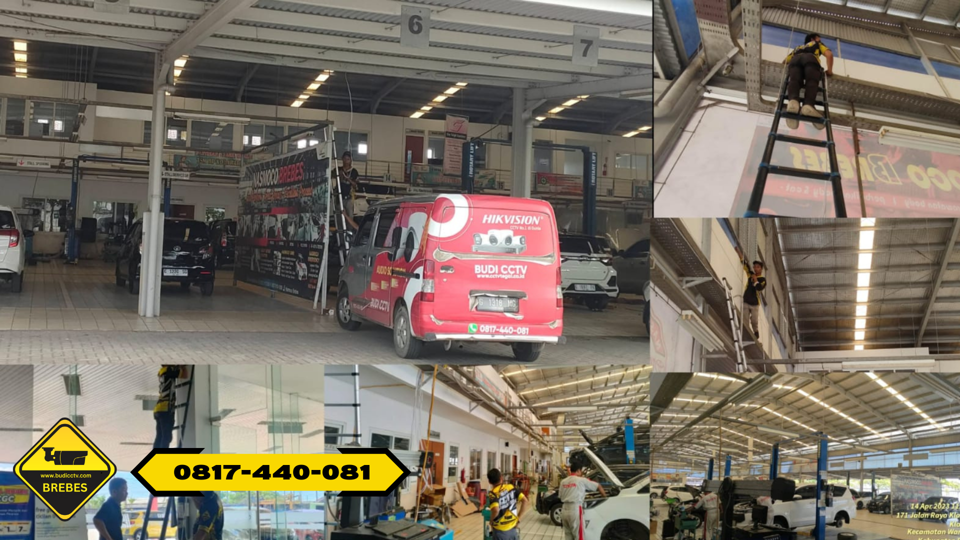 Pasang CCTV di Brebes - Toyota Nasmoco IP Camera Hikvision 16 Channel