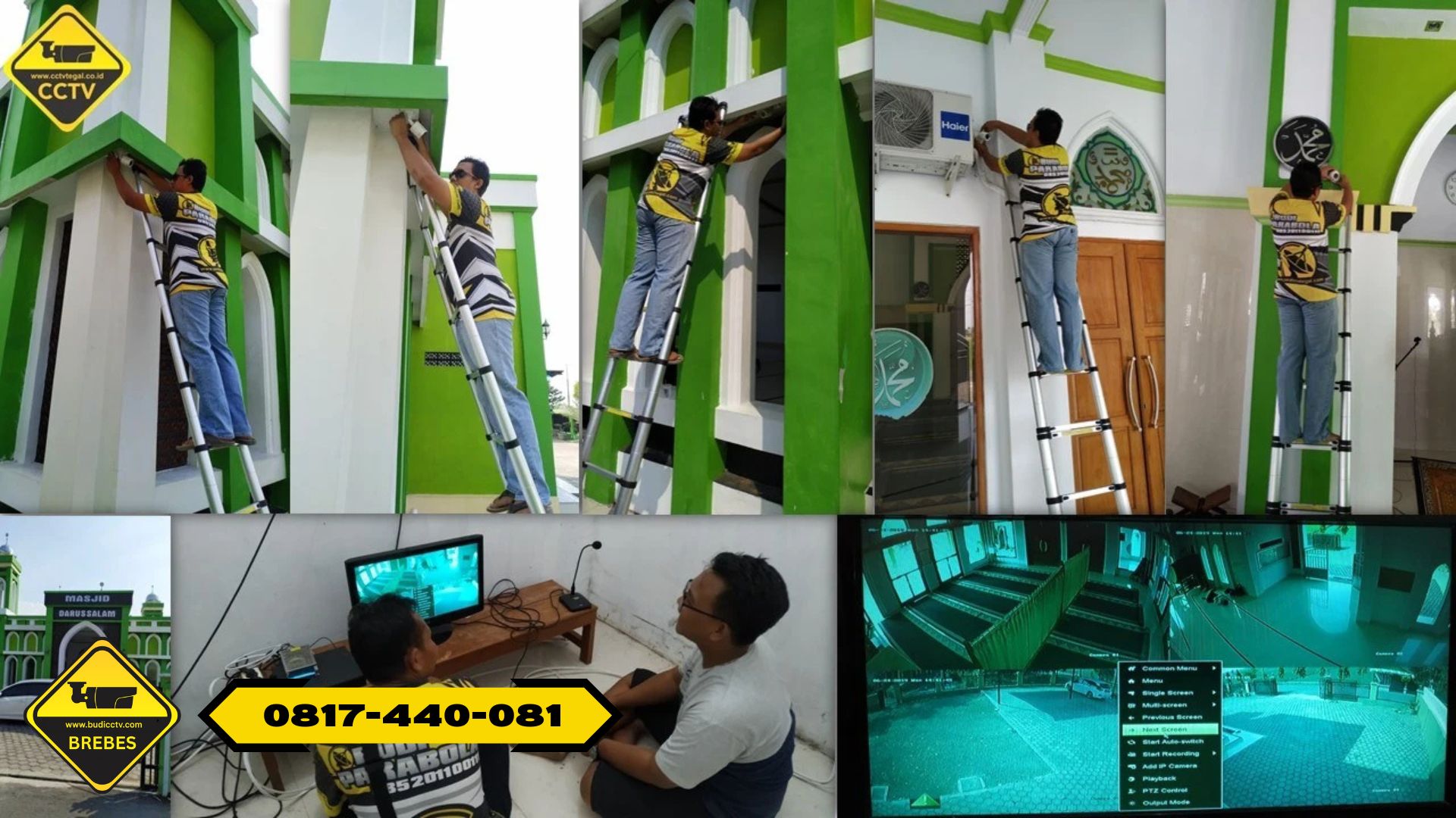 Pasang CCTV di Brebes – Budi CCTV Hadir di Masjid Al-Falah dengan Hikvision Smart Hybrid Light 5MP
