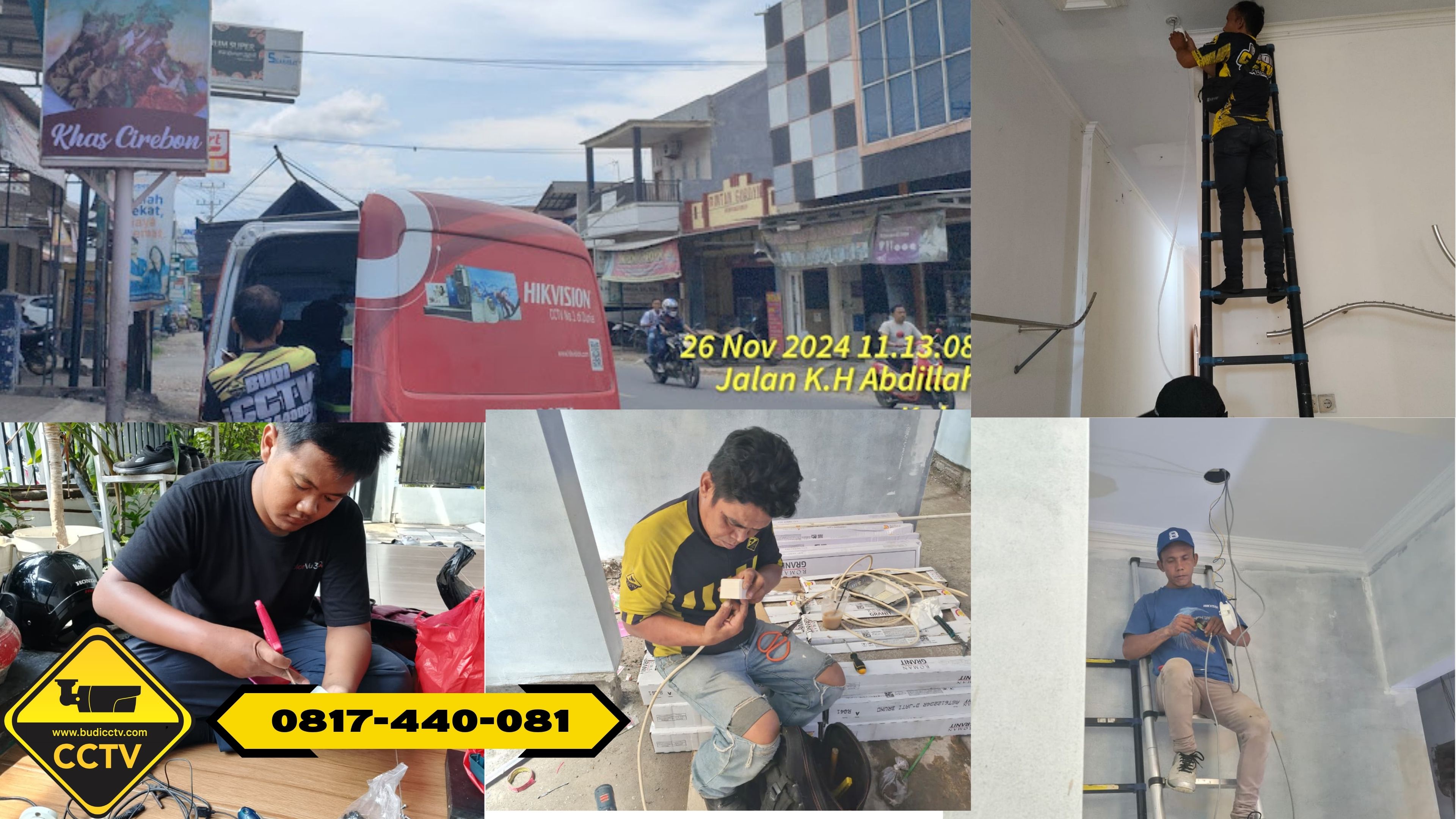 Pasang CCTV Hikvision 4 Channel 5MP Smart Hybrid Light di Rumah Kota Tegal