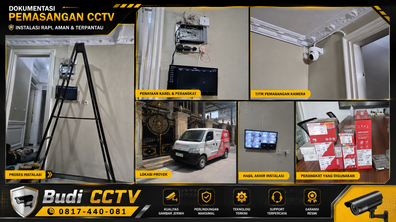 Instalasi CCTV Hikvision Tegal, Awasi Keluarga dari Jauh