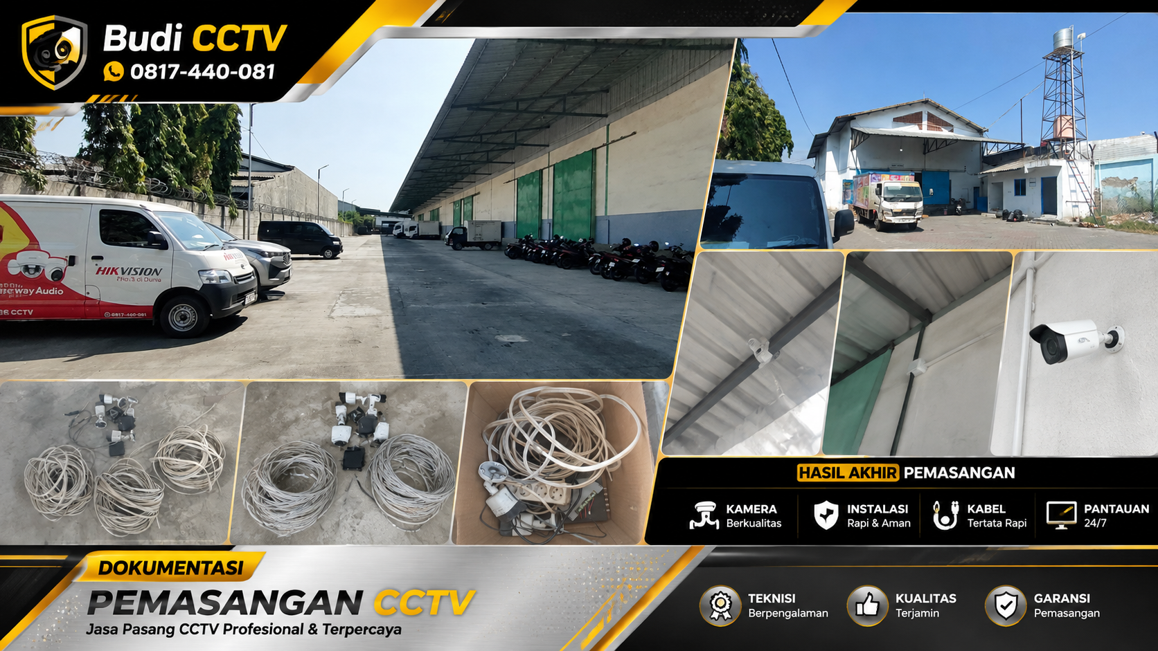 Pemasangan CCTV Hikvision Gudang di Tegal untuk Investasi Jangka Panjang
